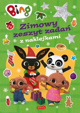 BING Zimowy zeszyt zadań kolorowanka z naklejkami