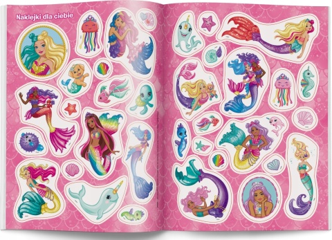 Barbie świat syrenek rebusy naklejki