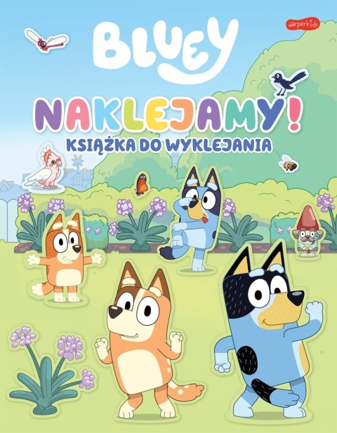 Bluey Naklejamy! książka do wyklejania Blue naklejki wielorazowego użytku