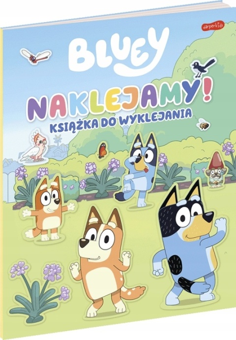 Bluey Naklejamy! książka do wyklejania Blue naklejki wielorazowego użytku