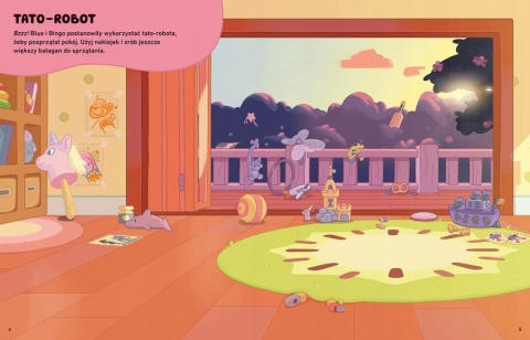 Bluey Naklejamy! książka do wyklejania Blue naklejki wielorazowego użytku