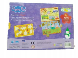 Cały rok z Peppą książka puzzle szablony