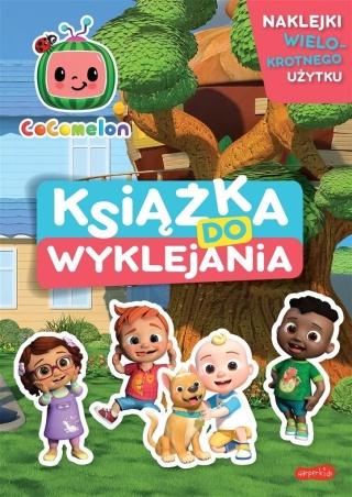 Cocomelon książka do wyklejania naklejki wielorazowego użytku