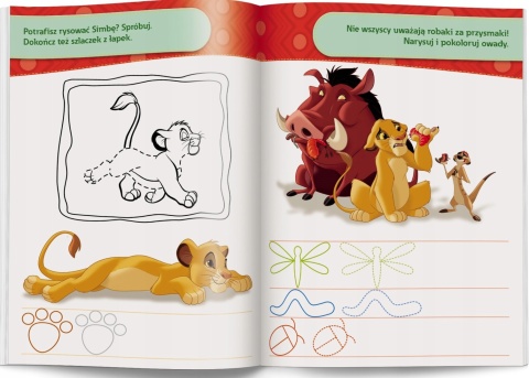 Ćwiczę szlaczki DISNEY Classic Król Lew Bambi Pinokio Dumbo