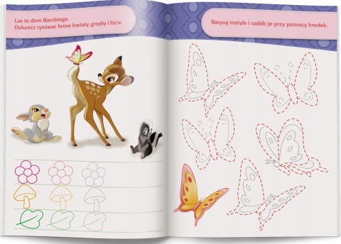 Ćwiczę szlaczki DISNEY Classic Król Lew Bambi Pinokio Dumbo