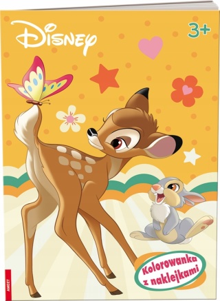 DISNEY CLASSIC BAMBI KRÓL LEW kolorowanka z naklejkami