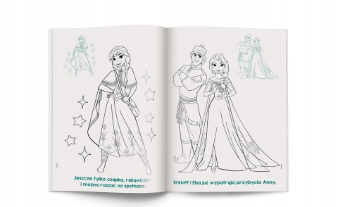 Disney Kraina Lodu Frozen kolorowanka z naklejkami