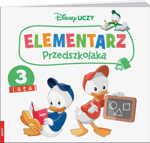 Disney Uczy Classic Elementarz przedszkolaka 3 lata zadania naklejki