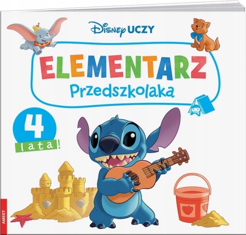 Disney Uczy Classic Stitch Elementarz przedszkolaka 4 lata zadania naklejki