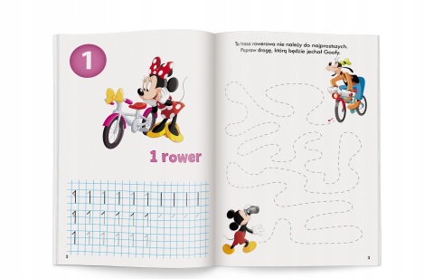 Disney Uczy Cyfry dla Chłopca Kaczor Donald ćwiczenia z naklejkami 5 lat