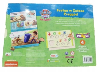 Festyn w zatoce przygód Psi Patrol książka puzzle szablony