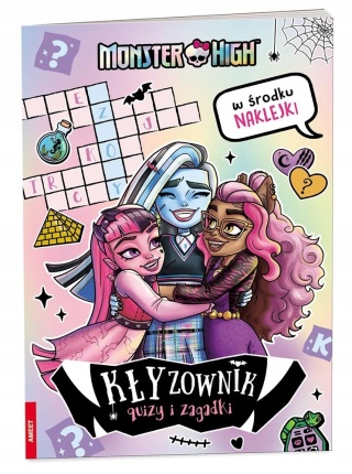 Kłyzownik Quizy i zagadki Monster High w środku naklejki