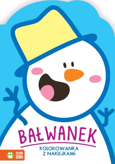 Kolorowanka z naklejkami Bałwanek kolorowanki naklejki