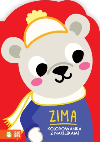 Kolorowanka z naklejkami Zima kolorowanki naklejki