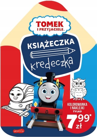 Książeczka kredeczka TOMEK I PRZYJACIELE kolorowanka z naklejkami