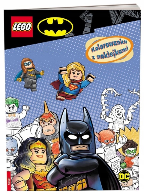 LEGO Batman DC Comics kolorowanka z naklejkami