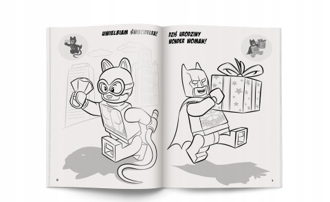 LEGO Batman DC Comics kolorowanka z naklejkami