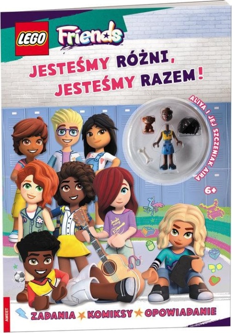 LEGO FRIENDS Jesteśmy różni, jesteśmy razem komiks z zadaniami + figurka
