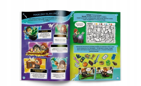 LEGO Harry Potter Ruszaj do akcji komiks z zadaniami + magiczne przedmioty