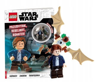 LEGO STAR WARS Przemytnik, Rebeliant, Bohater komiks + figurka Han Solo