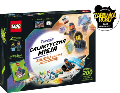 LEGO Twoja galaktyczna misja karty mapa książka klocki 200el