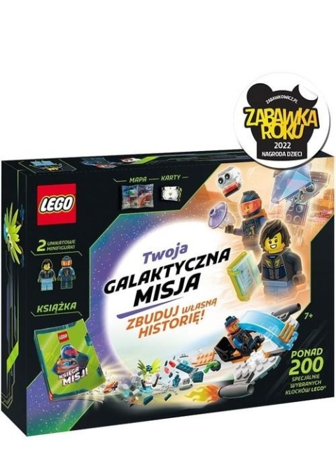 LEGO Twoja galaktyczna misja karty mapa książka klocki 200el