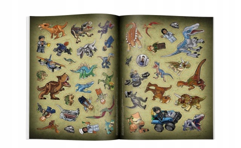 Lego Jurassic World Park Jurajski Połącz Kropki kolorowanka z naklejkami
