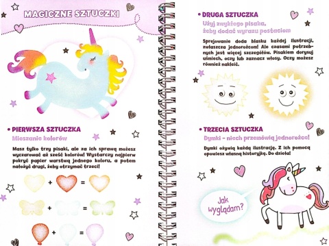 Moje Jednorożce To moja bajka! kolorowanka naklejki szablony flamastry dmuchane