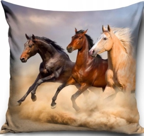 Poszewka dekoracyjna koń konik konie mustang 40X40