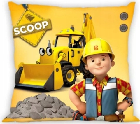 Poszewka na poduszkę BOB BUDOWNICZY 40x40