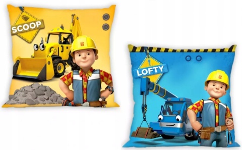 Poszewka na poduszkę BOB BUDOWNICZY 40x40