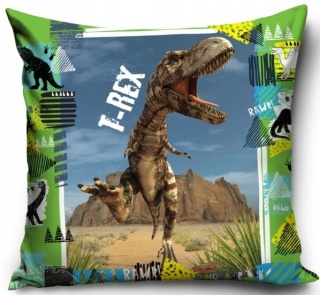 Poszewka na poduszkę DINOZAURY T-REX 40x40