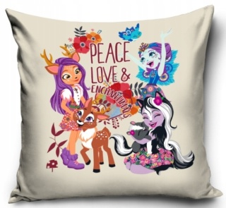 Poszewka na poduszkę jasiek ENCHANTIMALS 40x40