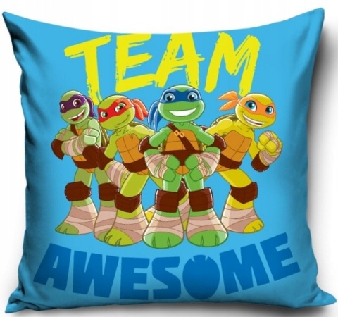 Poszewka na poduszkę jasiek ŻÓŁWIE NINJA