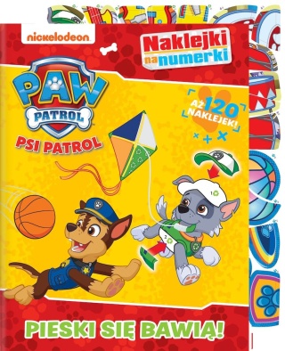Psi Patrol Pieski się bawią naklejki na numerki rebusy