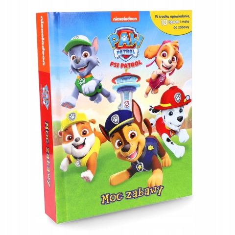 Psi patrol książka + figurki piesków 10 szt +mata