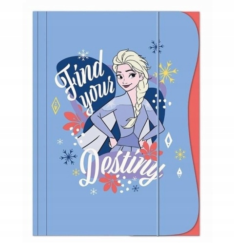 Teczka z gumką A4 na dokumenty rysunki Kraina Lodu Elsa