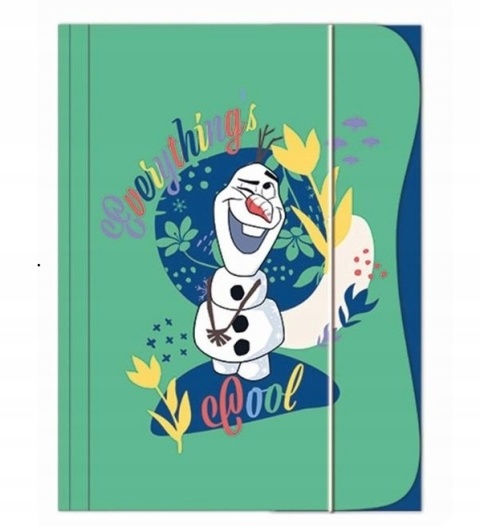 Teczka z gumką A4 na dokumenty rysunki Kraina Lodu Olaf