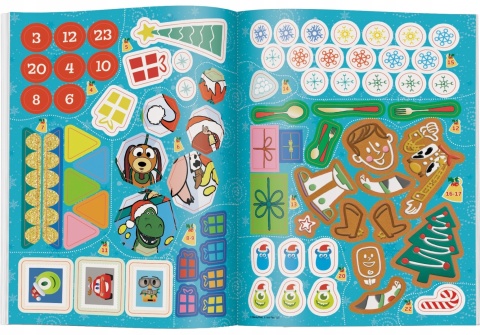 Toy Story świąteczne rebusy zadania naklejki Już Święta