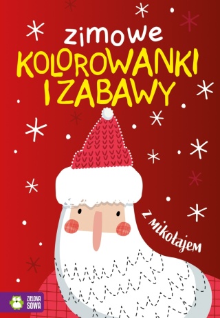 Zimowe kolorowanki i zabawy z Mikołajem naklejki