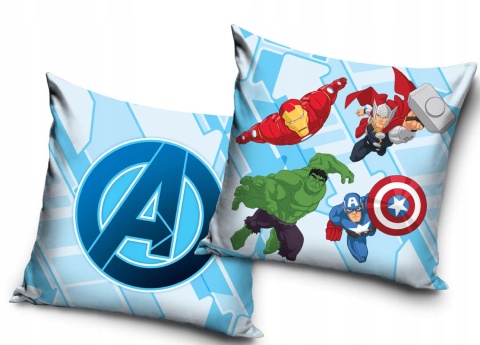 AVENGERS Hulk Thor Iron poszewka na poduszkę jasiek 40x40 welurowa VELVET