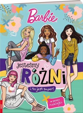 Barbie jesteśmy różni i to jest super! zadania rebusy naklejki