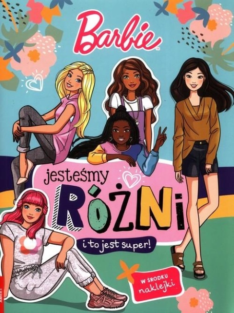 Barbie jesteśmy różni i to jest super! zadania rebusy naklejki