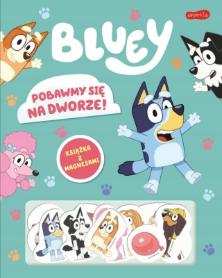 Bingo i Bluey Pobawimy się na dworze! książka z magnesami sztywnokartonowa