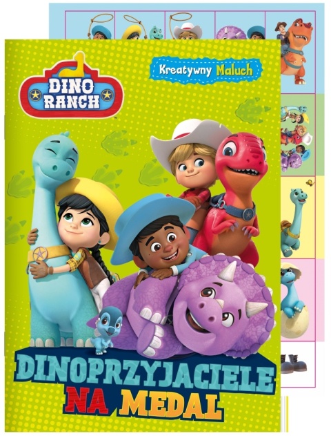 Dino Ranch Dinoprzyjaciele na medal dinozaury rebusy kolorowanki naklejki
