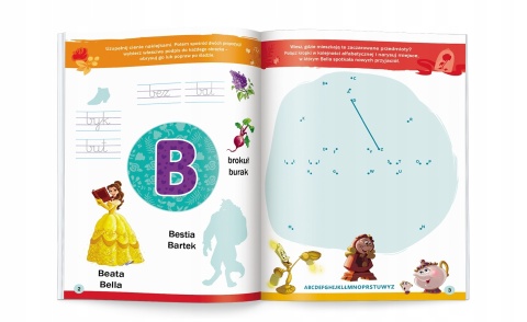 Disney Uczy B jak Bella Piszę i czytam wyrazy wiek 5+