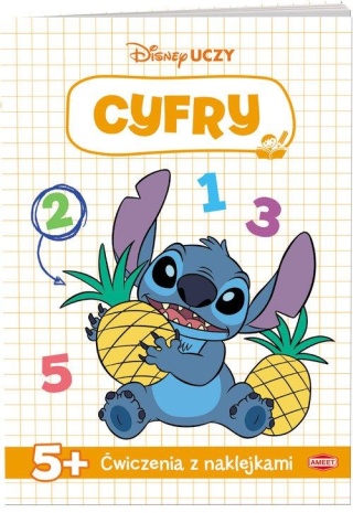 Disney Uczy Cyfry Lilo i Stitch ćwiczenia z naklejkami Stich 5 lat
