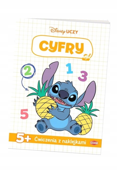 Disney Uczy Cyfry Lilo i Stitch ćwiczenia z naklejkami Stich 5 lat