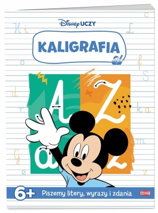 Disney Uczy Kaligrafia Myszka Miki Mickey z naklejkami wiek 6+