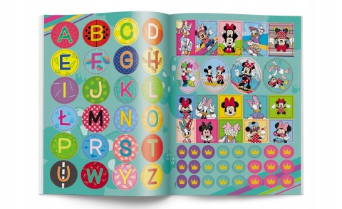 Disney Uczy Kaligrafia Myszka Minnie z naklejkami wiek 6+